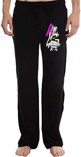 Candi Men's Pop Singer Ariana Pants Running Pants Sports Training Pants Size M Black