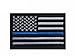 USA Flag Patch Thin Blue Line Police Flag American Military Embroider Motorcycle Biker Tactical Fully Embroidered Tags Patch Sew On-Police and Law Enforcement Honor USA