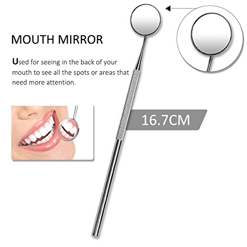 6 Pcs Dental Tools Kit, Dentist Picks Plaque Remover Scraper Set Best