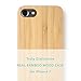 iATO Wood Case for 7/8 & SE 2020/2022 [Wireless Charging Compatible] Real Bamboo Wooden Overlay [Unique, Classy & Fully Protective]