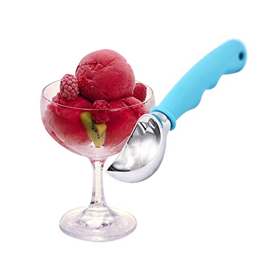 Professional Ice Cream Scoop Slip Rubber Grip Ergonomic Handle Easy Release ice cream Cookie Dough & Pies - Thumbnail 7