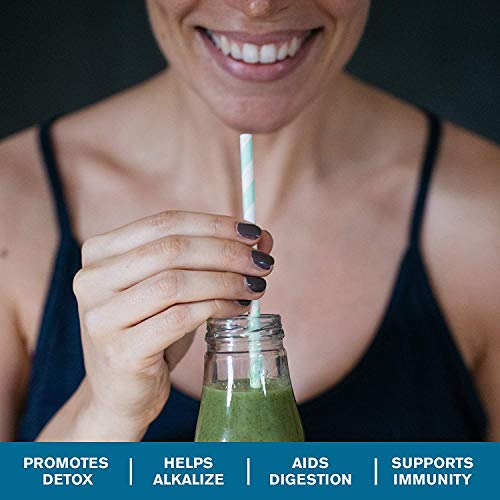 Amazing Grass Green Superfood Alkalize & Detox Organic Plant Based Powder with Wheat Grass and Greens | Flavor: Simply Pure, 30 Servings | Active Probiotic Cultures + Bonus Shaker Cup - Thumbnail 5