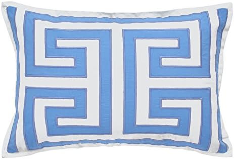 Dena Home Chinoiserie Garden Greek Key Decorative Pillow