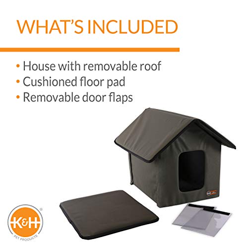 K&H Pet Products Outdoor Kitty House, Outdoor Cat House for Outside