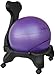 Isokinetics Inc. Balance Exercise Ball Chair - Purple 52cm Ball - Standard Height Frame - Office size 60mm/2.5