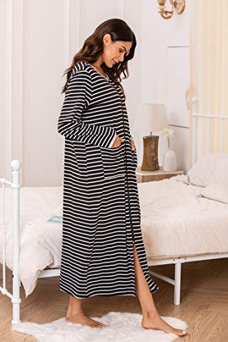 3 Ekouaer+Womens+Zipper+Loungewear+Pockets