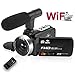 Camcorder Digital Video Camera, WiFi Vlog Camera Camcorder with Microphone IR Night Vision Full HD 1080P 30FPS 3'' LCD Touch Screen Vlogging Camera for YouTube with Remote Control