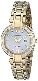 Seiko Women's SUT182 Analog Display Japanese Quartz Gold Watch