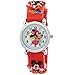 Disney Red Rubber Strap Analogue Kids Watches with Mickey Mouse Theme