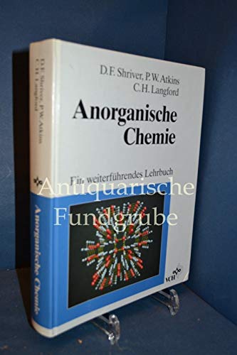 Anorganische Chemie Amazon De Shriver Duward F Langford C H Atkins Peter W Fremdsprachige Bucher
