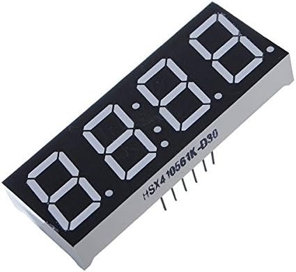 5Pcs 7-Segment 0.56 Inch 4 Digit 12 Pins Red LED Display For Arduino