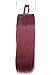 Lelinta 7Pcs Full Head 16 Clips in on Double Weft Hair Extensions, Rose Red Straight, 23inch 160g
