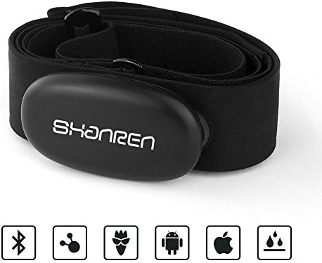 SHANREN Fitness tracker, Heart Rate Monitor Chest Strap, Waterproof IP67 Bluetooth 4.0 & ANT+ for iOS/Android