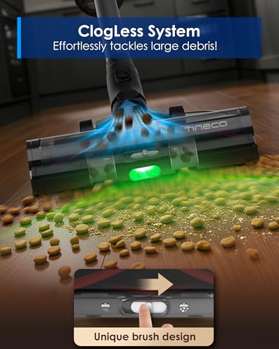 Tineco Pure ONE Station 5 Pro Cordless Vacuum, Automatic Dust Collection, Full-Path Self-Cleaning, ZeroTangle Brush, Up to 100 Minutes Runtime, Stick Vacuum Cleaner for Pet Hair, Carpet & Hard Floor