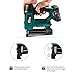 Cordless Brad Nailer, NEU MASTER NTC0023 Rechargeable Nail Gun/Staple Gun for Upholstery, Carpentry and Woodworking Projects, Including 20V Max. 2.0Ah Li-ion Battery and Charger
