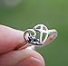 Oxford Diamond Co Heart Cubic Zirconia Cross .925 Sterling Silver Ring Size 6