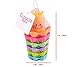 YANSION Bath Toys for Toddlers Kids Boys Girls Waterfall Octopus Stacking Cups Bathtub Toys for 1 Year Old & Up Fun Nesting Sea Ocean Animals for Swimming Pool Beach Sand 6 Pieces