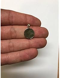 Ice on Fire Jewelry - Collar con colgante de oro de 10 quilates, diseño de San Miguel rezando por nosotros