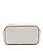 MICHAEL KORS Jet Set Medium Logo Crossbody, Vanilla
