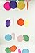Colorful Paper Garland, Circle Dots Hanging Decorations, Rainbow Sprinkle Decorations for Birthday Party, Wedding and Classroom Party - 4pcs