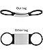 Vcalabashor Stainless Steel On Collar Dog Tags / Engraved Customized No Noise Dog ID Tags / Personalized Pet Tags for Small Medium Large Dogs / Fit 3/8