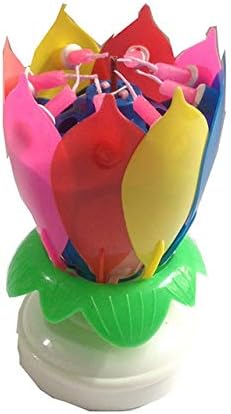 Styleart 1 Bougie Musicale Happy Birthday En Forme De Fleur De Lotus Pour Decoration De Gateau Loisirs Creatifs Accessoires De Decoration De Gateau Ranchofenix Com Br