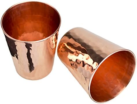 Premium Hammered Solid Copper Shot Glass- Set of 2