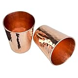 Premium Hammered Solid Copper Shot Glass- Set of 2
