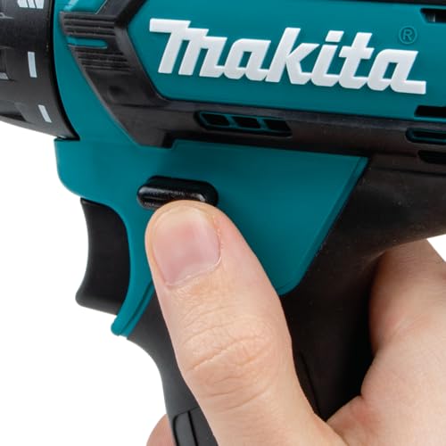 Makita DF333DSAE Akku-Bohrschrauber 12 V max. / 2,0 Ah, 2 Akkus + Ladegerät im Transportkoffer, Schwarz, Blau