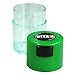 Vitavac - 5g to 20 grams Airtight Multi-Use Vacuum Seal Portable Storage Container for Dry Goods, Food, and Herbs - Green Clear
