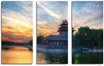 XtremeSkins Framed Canvas - Wall Decor for Living Room, Bedroom, Office, Hotels, Drawing Room (46in X 27in) - Beijing
