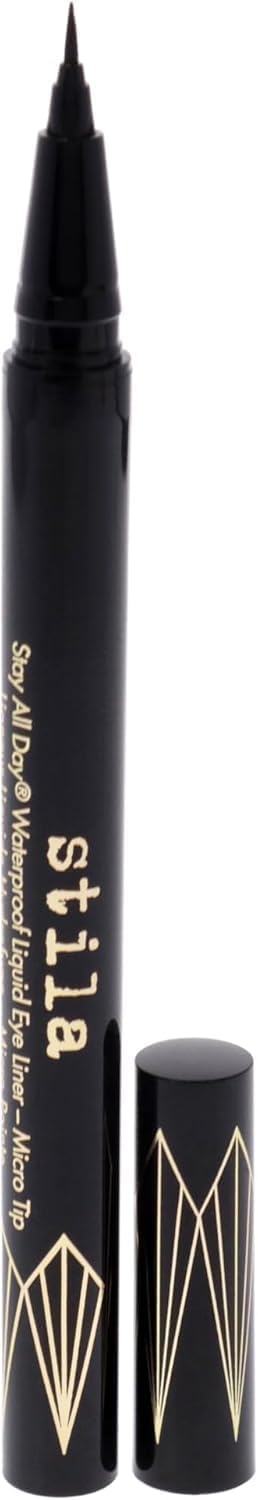 Stila All Day Waterproof Liquid Eye Liner Micro Tip 0.02 oz — Black