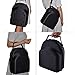 Galexbit Baseball Hat case Cap Carrier Case Holder for 6 Caps Hat bag for Travel(Black)(L)