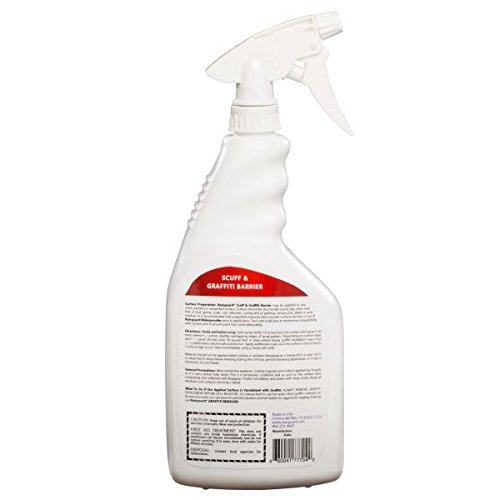 Rainguard Scuff & Graffiti Barrier Combo Pack 32 oz Sprayer & 32 oz Refill: Prevents Paint Graffiti, Scuffs and Permanent Marker from Bonding to Painted and Unpainted Surfaces and is a Budget Friendly Solution to Graffiti Protection