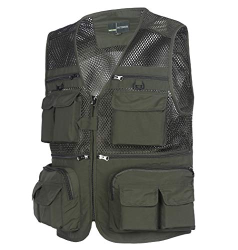 Yingqible, Herrenweste mit mehreren Taschen, Mehrzweckweste für Angeln, Jagd, Wandern – Bild 4