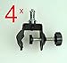 Studio-98 Four ( 4 ) Metal C Clamp (or G Clamp) Grips with 5/8 Inch Stud Spigot and 1/4