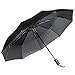 BPAGO Totes Umbrellas Compact car Umbrellas Windproof Travel Umbrella with Teflon Coating Small Automatic Open and Close Black Tote Umbrellas - Golf Umbrella