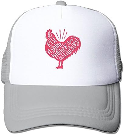 Anraglan Rise and Shine Mother Cluckers Unisex Baseball Trucker Hats Cap Ash