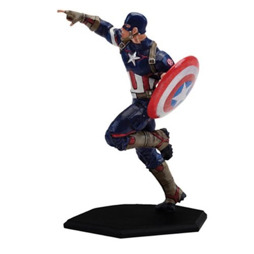 Factory Entertainment Marvel Comics Age Of Ultron Metal Miniature Captain America Statue