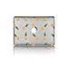 Rubberized Hard Case for Macbook Air 13 Inch model number A1369 and A1466, Pineapples design with clear bottom case, Come with Keyboard Cover
