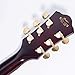2019 NEW GROTE 335 style Jazz Electric Guitar Flame Maple top Semi-Hollow Body Gold Hardware (brown)