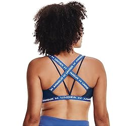 Under Armour Women's Crossback Low Bra, Utility