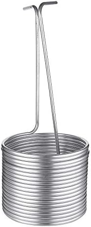 4 Sizes Stainless Steel Immersion Wort Chiller Tube for Home Brewing Super Efficient Wort Chiller Home Wine Making Machine Part,8X0.5X8M Single