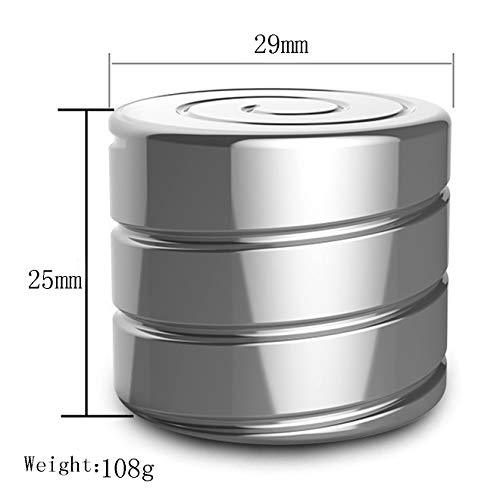 CaLeQi Desktop Circular Column Transfer Gyro Stainless Steel Kinetic Desk Toy Stress Relief Office Executive Gadgets Full Disassembly Rotary Decompression Toy