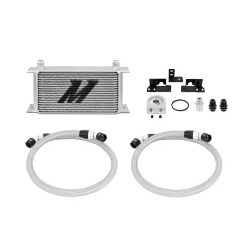 Mishimoto MMOC-WRA-07 Silver Oil Cooler Kit for Jeep Wrangler JK