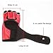 Solid Boxing Gloves Half Finger MMA Combat Gloves UFC Sanda Gloves Gym Professional Lightweight Protective Gloves Sports Gloves Leather Gloves. (Red)