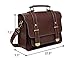 EOSUSI Women's Faux Leather Briefcases Messenger Bag Ladies Handbags, Brown