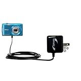 Gomadic High Output Home Wall AC Charger designed for the Nikon Coolpix S3200 / S3300 with Power Sleep technology - Intelligently designed with Gomadic TipExchange