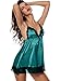 Avidlove Women's Enchanting Satin Chemise Sexy Lingerie Strap Babydolls and G-string