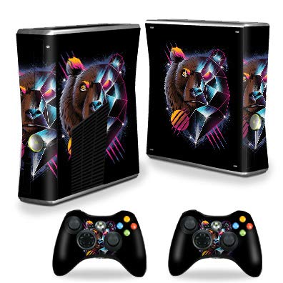 MightySkins Skin Compatible with Xbox 360 S Console - Rad Bear | Protective, Du…